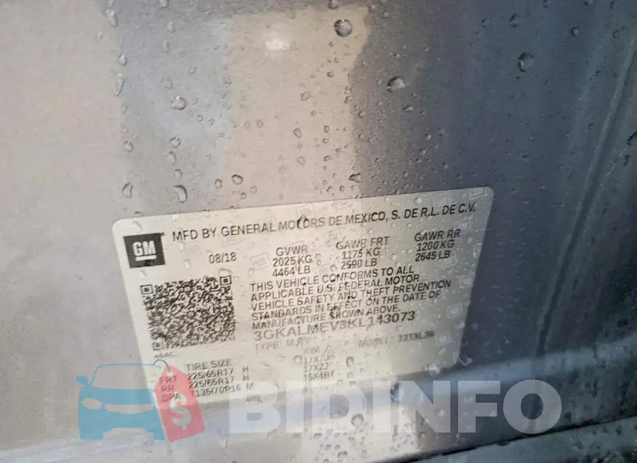 3GKALMEV3KL143073 Photo# 12