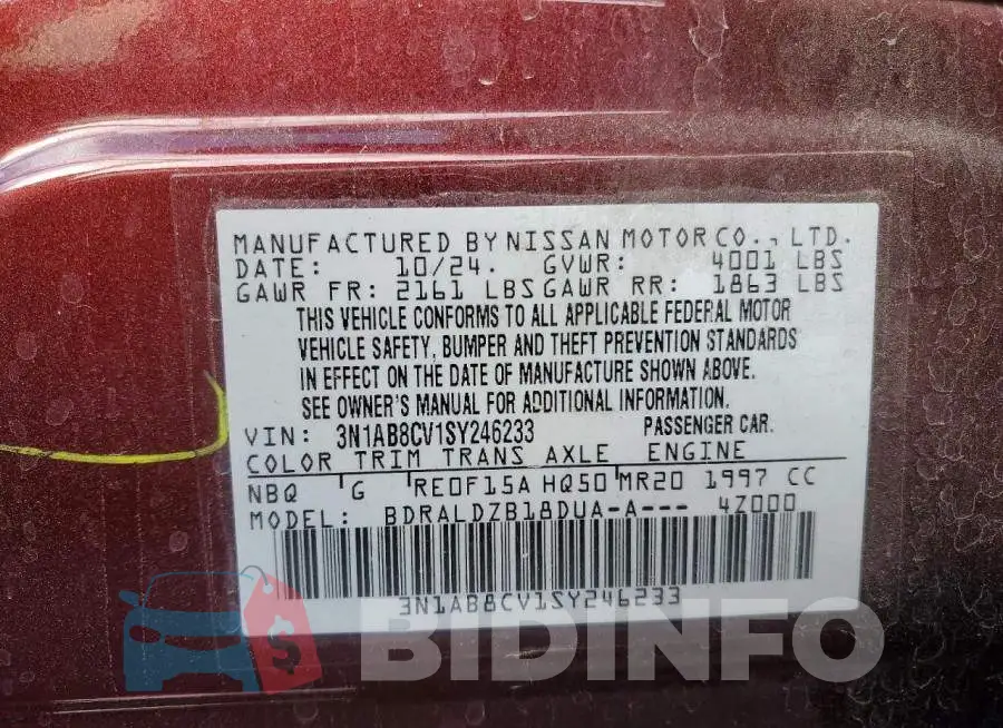 3N1AB8CV1SY246233 Photo# 13