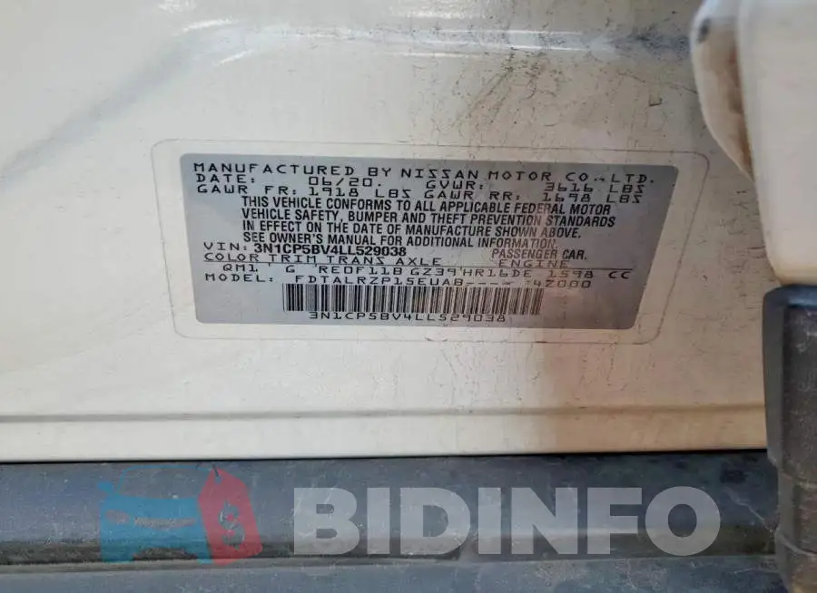 3N1CP5BV4LL529038 Photo# 13