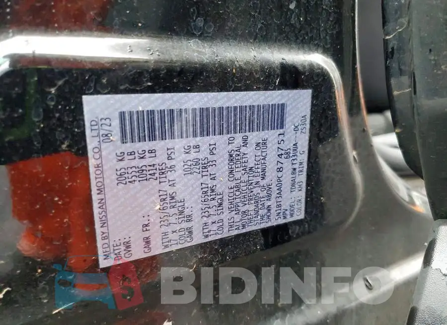 5N1BT3AA0PC874751 Photo# 12
