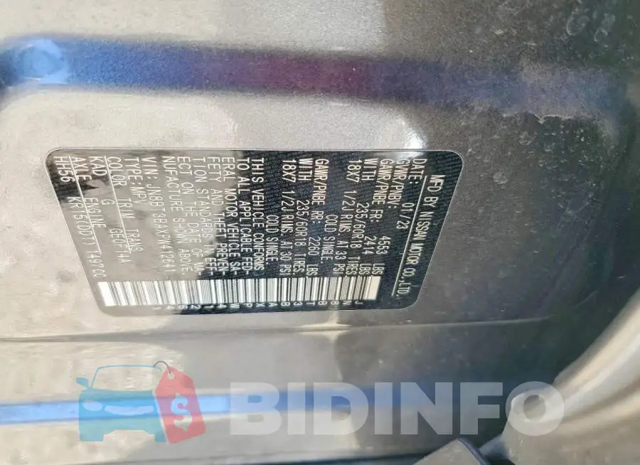 JN8BT3BAXPW412641 Photo# 12