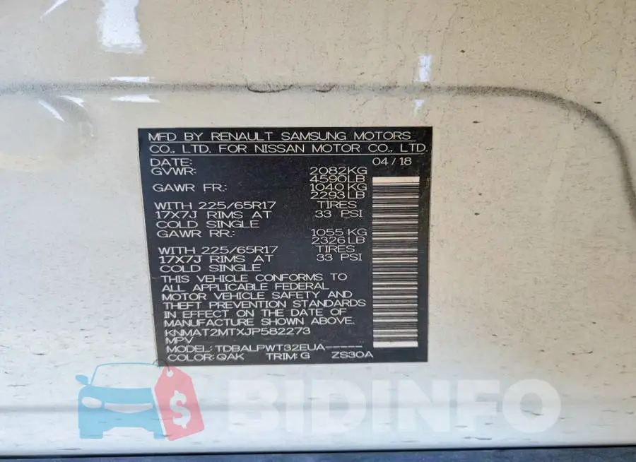 KNMAT2MTXJP582273 Photo# 13