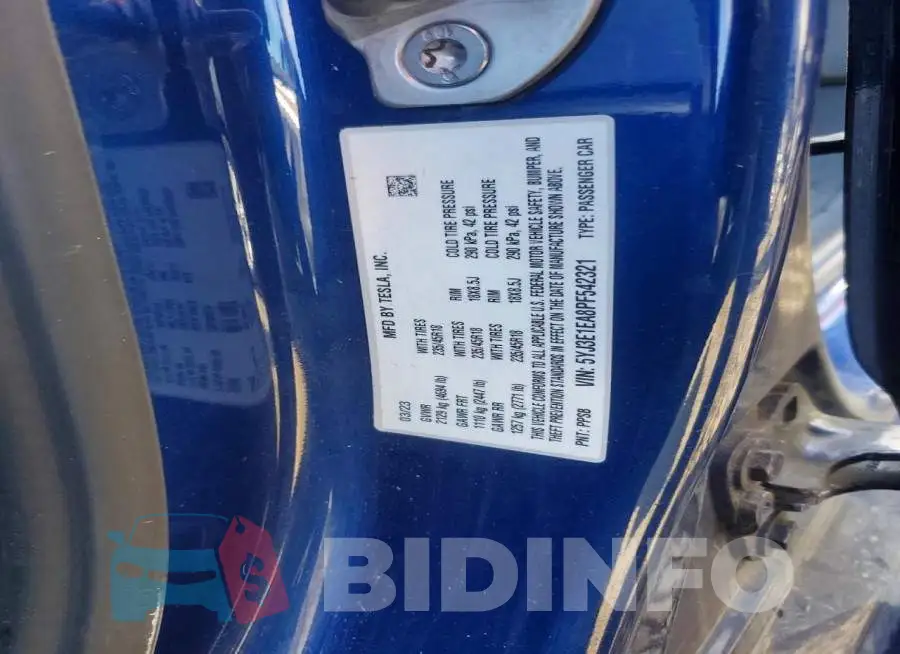 5YJ3E1EA8PF542321 Photo# 13