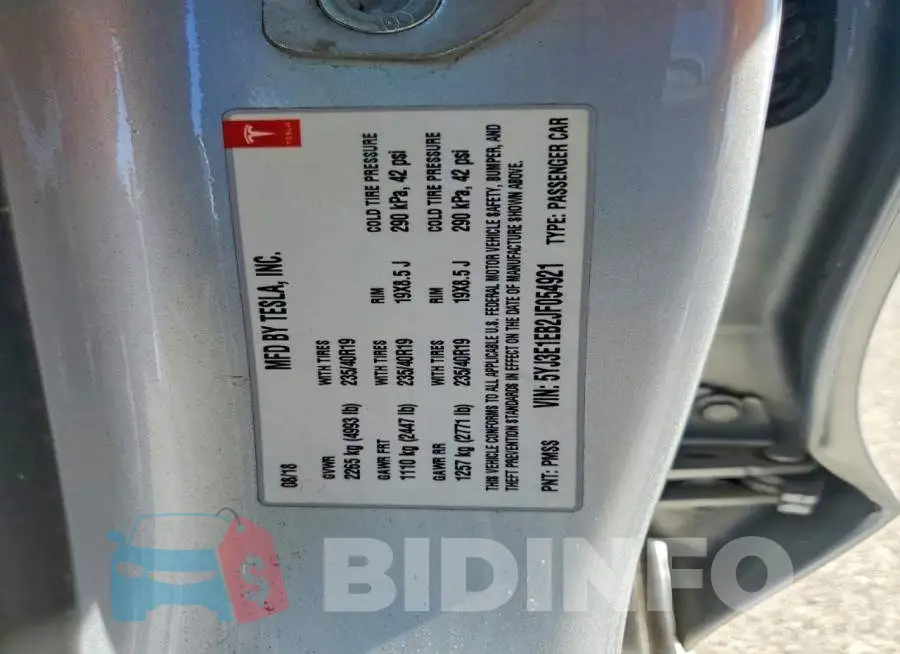 5YJ3E1EB2JF054921 Photo# 12