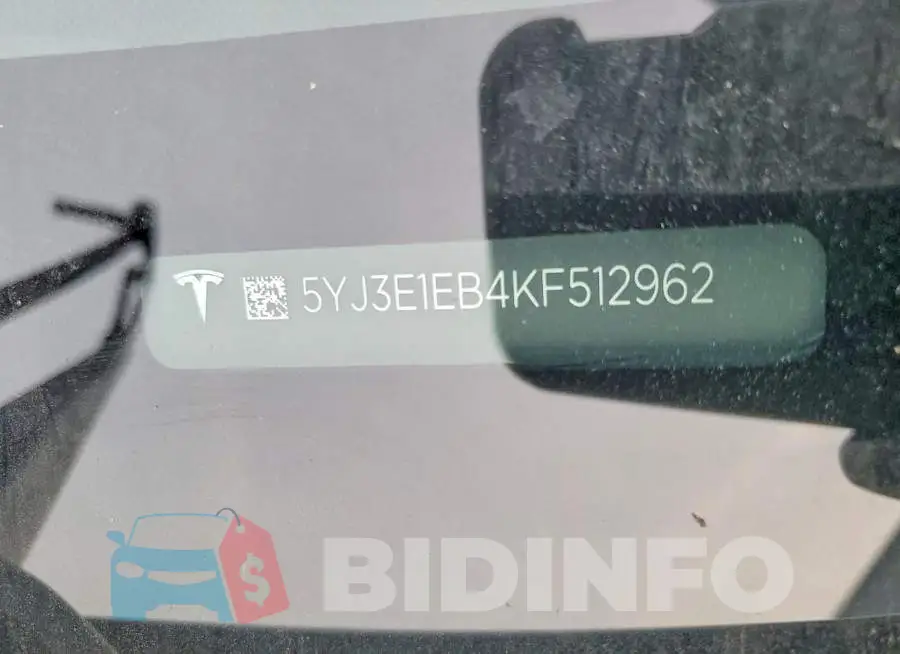 5YJ3E1EB4KF512962 Photo# 12