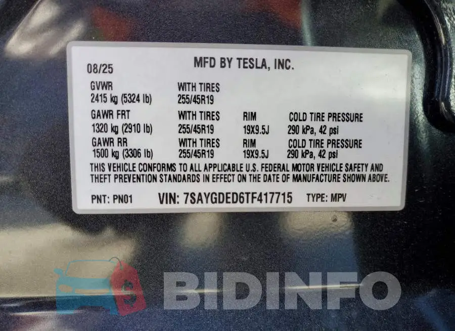 7SAYGDED6TF417715 Photo# 12