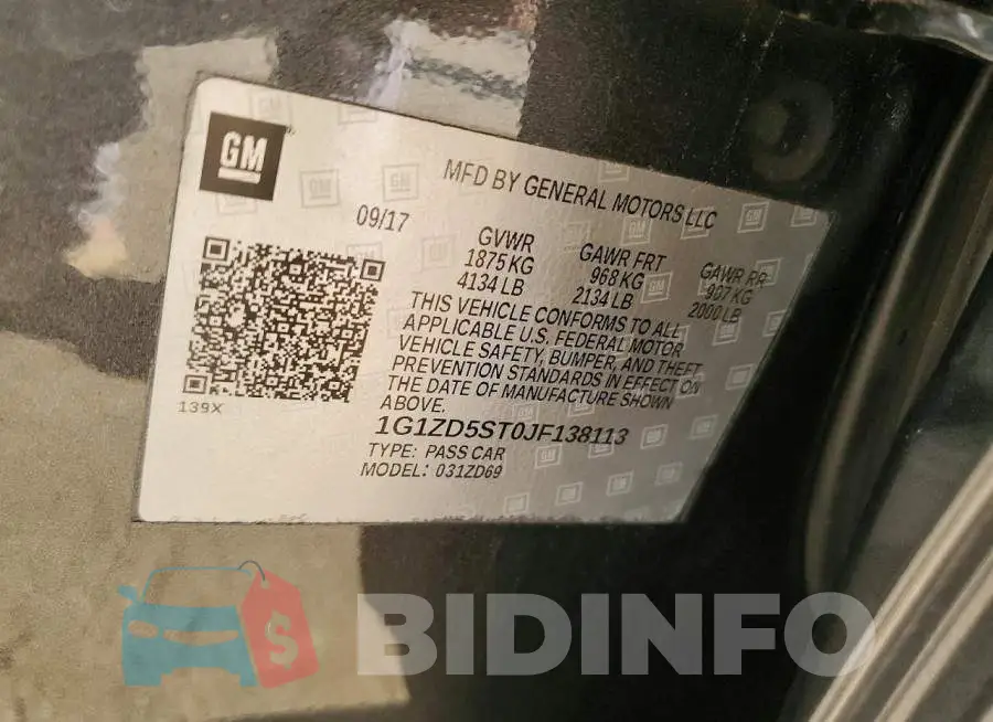 1G1ZD5ST0JF138113 Photo# 12