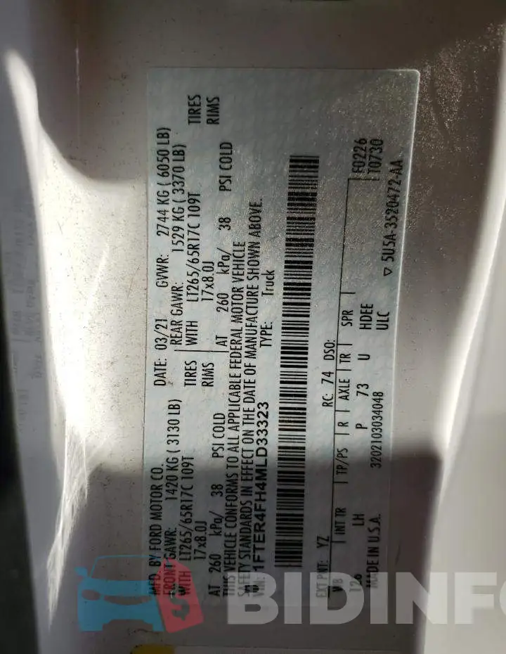 1FTER4FH4MLD33323 Photo# 12