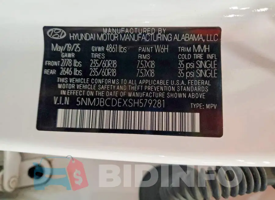 5NMJBCDEXSH579281 Photo# 13
