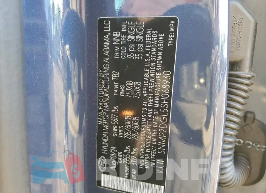 5NMP2DGL5SH068930 Photo# 13
