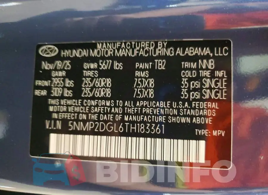 5NMP2DGL6TH183361 Photo# 14