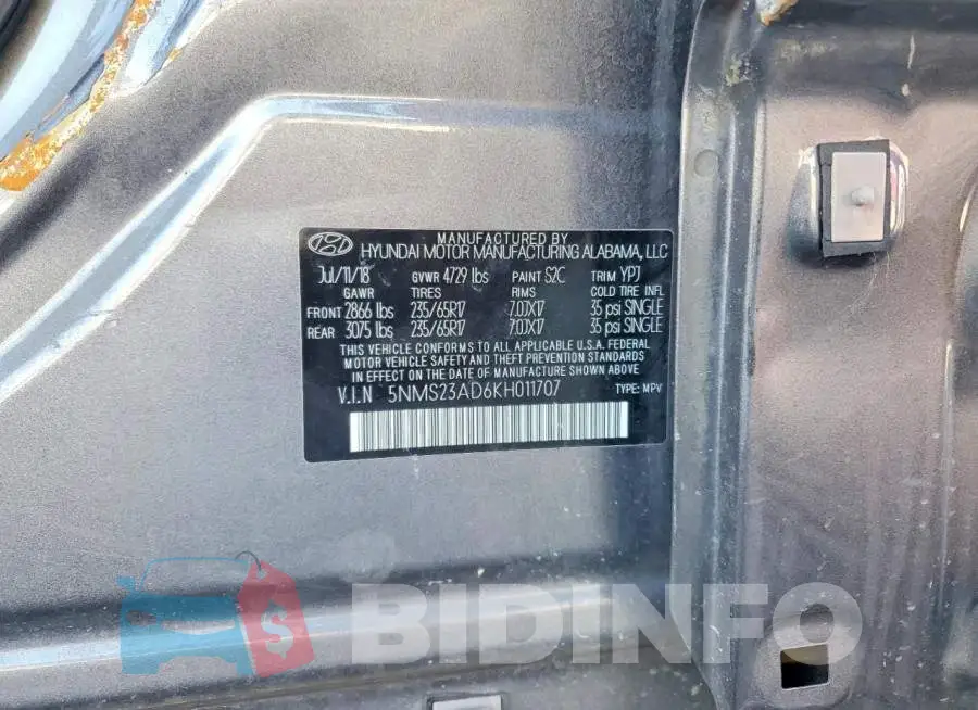 5NMS23AD6KH011707 Photo# 13