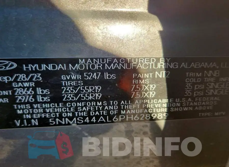 5NMS44AL6PH628989 Photo# 12