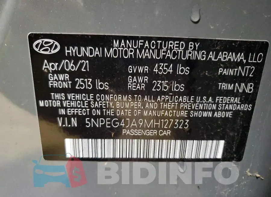5NPEG4JA9MH127323 Photo# 12
