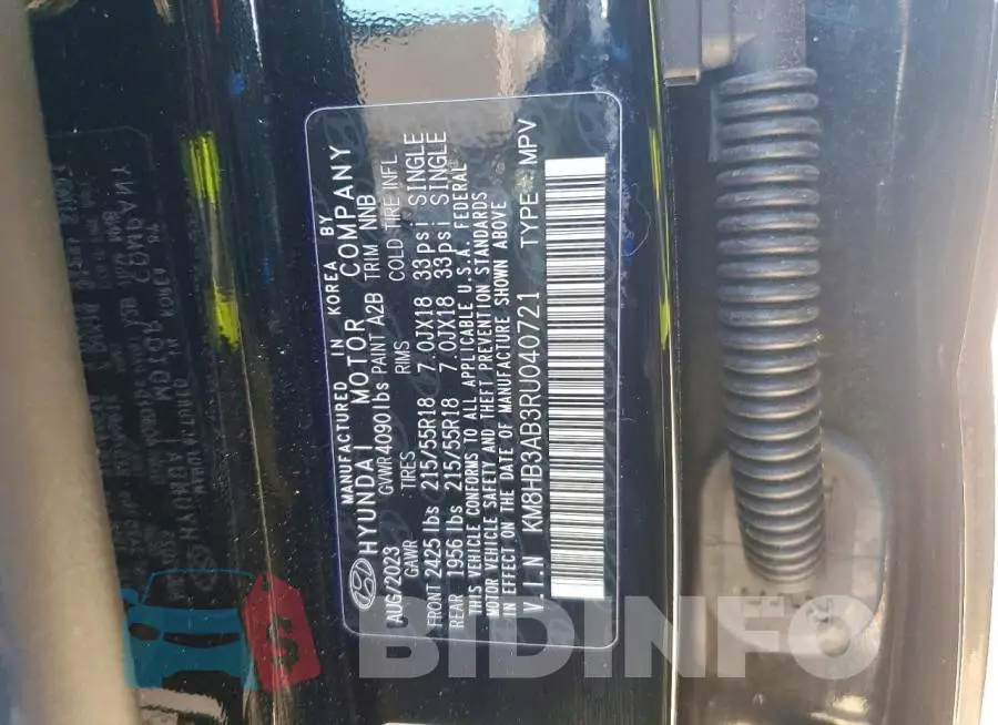 KM8HB3AB3RU040721 Photo# 13