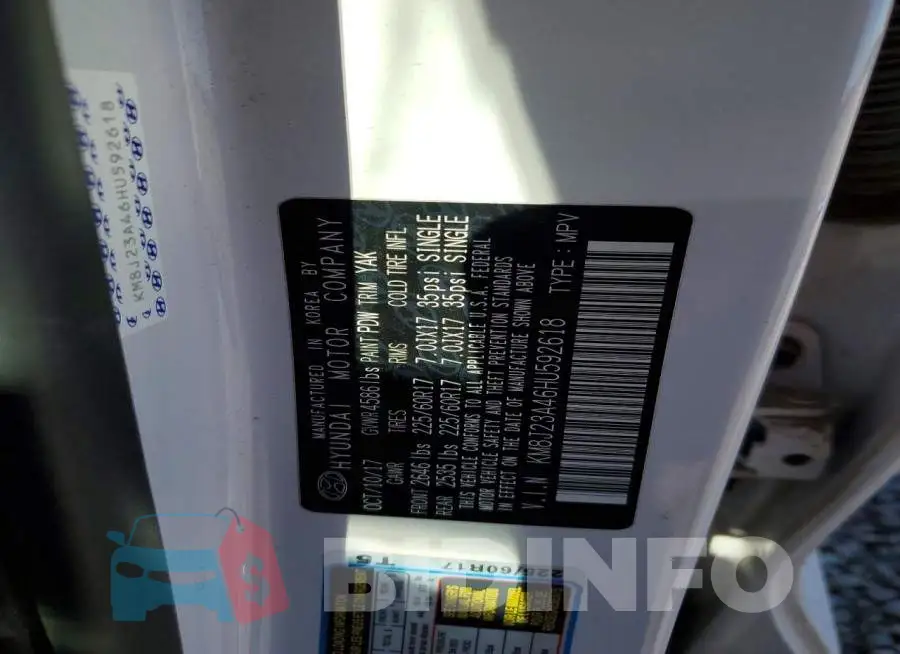 KM8J23A46HU592618 Photo# 13
