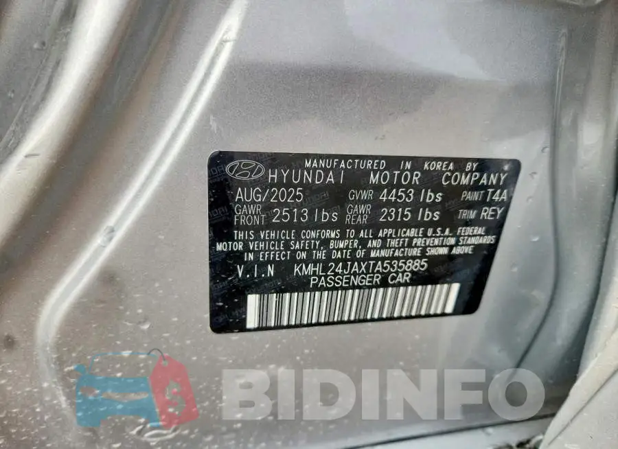 KMHL24JAXTA535885 Photo# 13