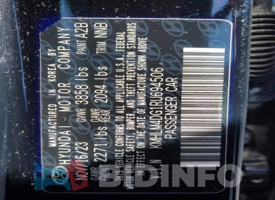 KMHLM4DG1RU694506 Photo# 12
