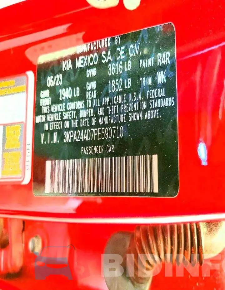 3KPA24AD7PE590710 Photo# 12