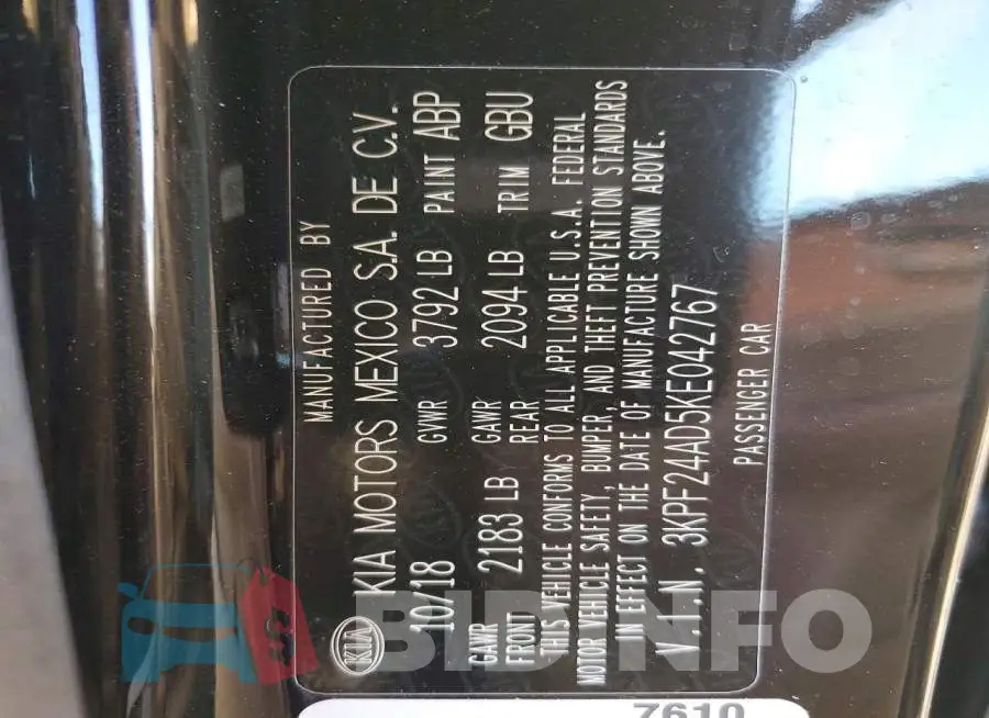 3KPF24AD5KE042767 Photo# 12