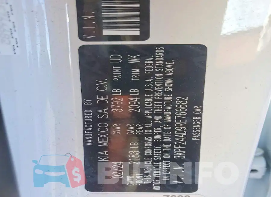 3KPF24AD9RE766682 Photo# 13