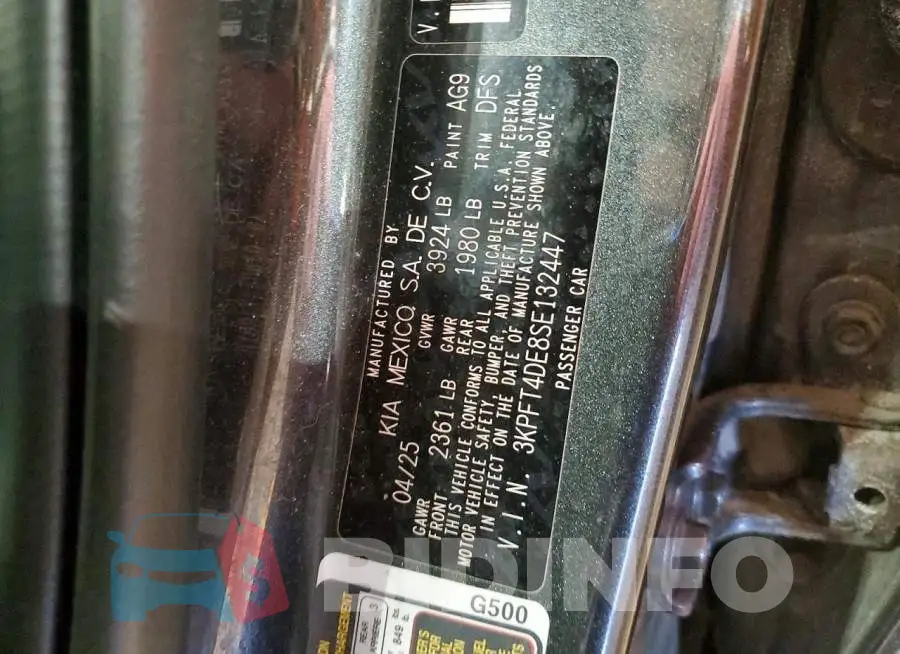 3KPFT4DE8SE132447 Photo# 12