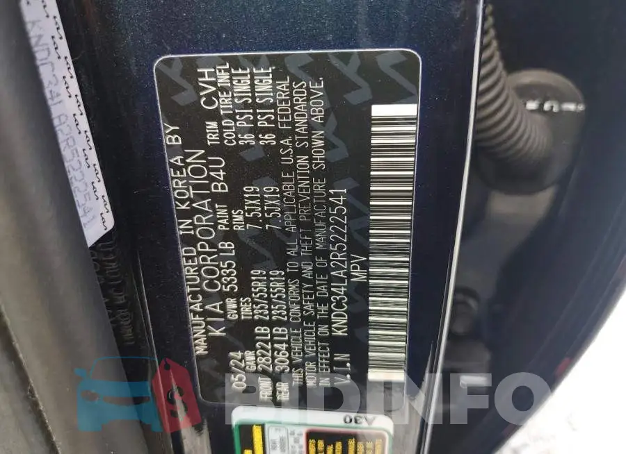 KNDC34LA2R5222541 Photo# 13