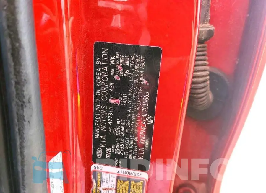 KNDPMCAC4L7815665 Photo# 13