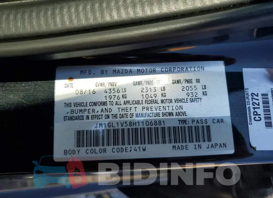 JM1GL1V58H1106881 Photo# 12