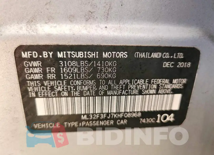 ML32F3FJ7KHF08968 Photo# 12