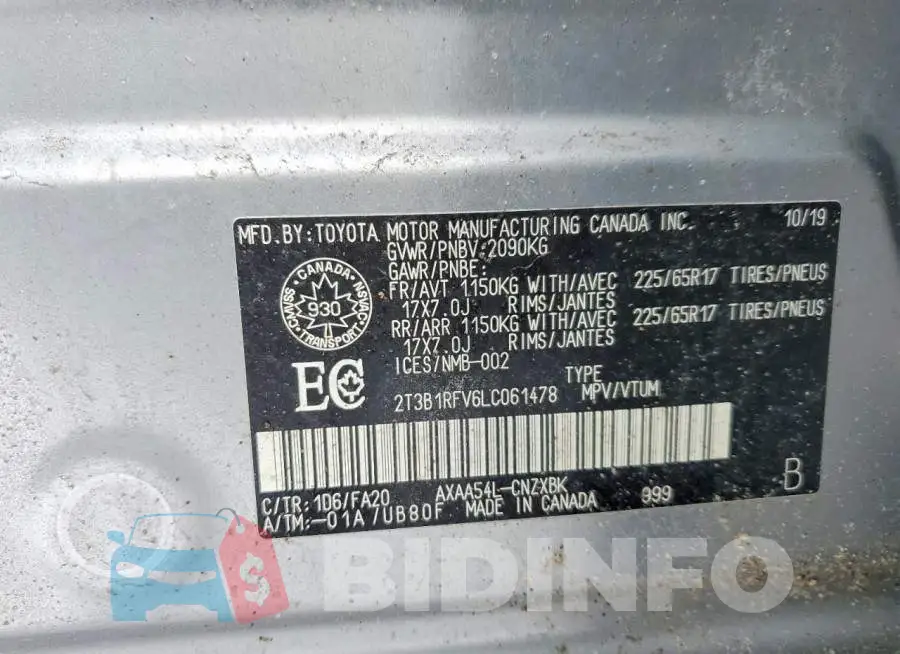 2T3B1RFV6LC061478 Photo# 13