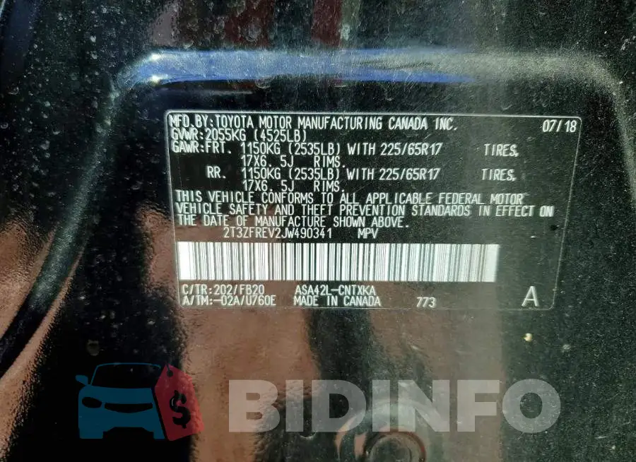 2T3ZFREV2JW490341 Photo# 12