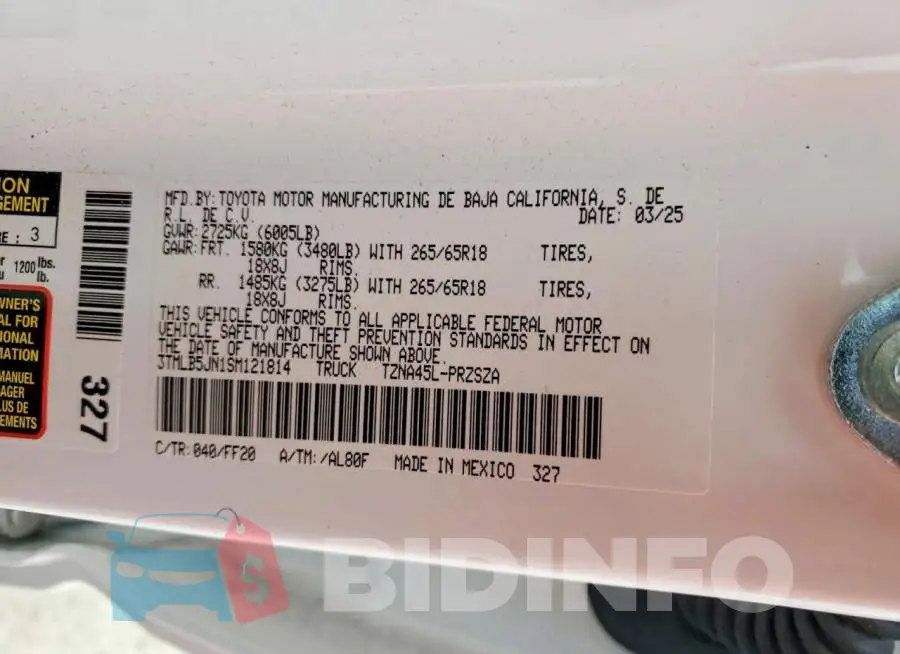 3TMLB5JN1SM121814 Photo# 12