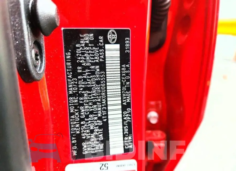 4T1F31AK0RU065553 Photo# 12