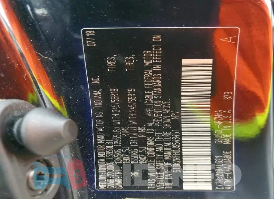 5TDKZRFH0JS548451 Photo# 13