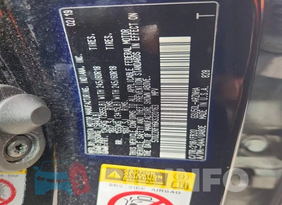 5TDZZRFH6KS320163 Photo# 13