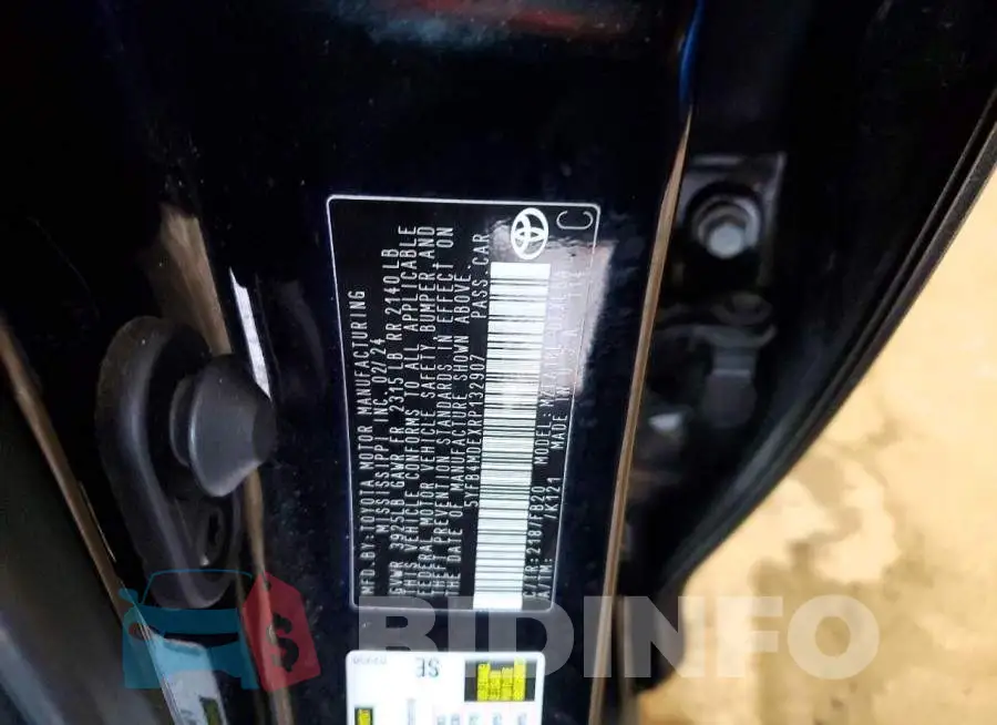 5YFB4MDEXRP132907 Photo# 12