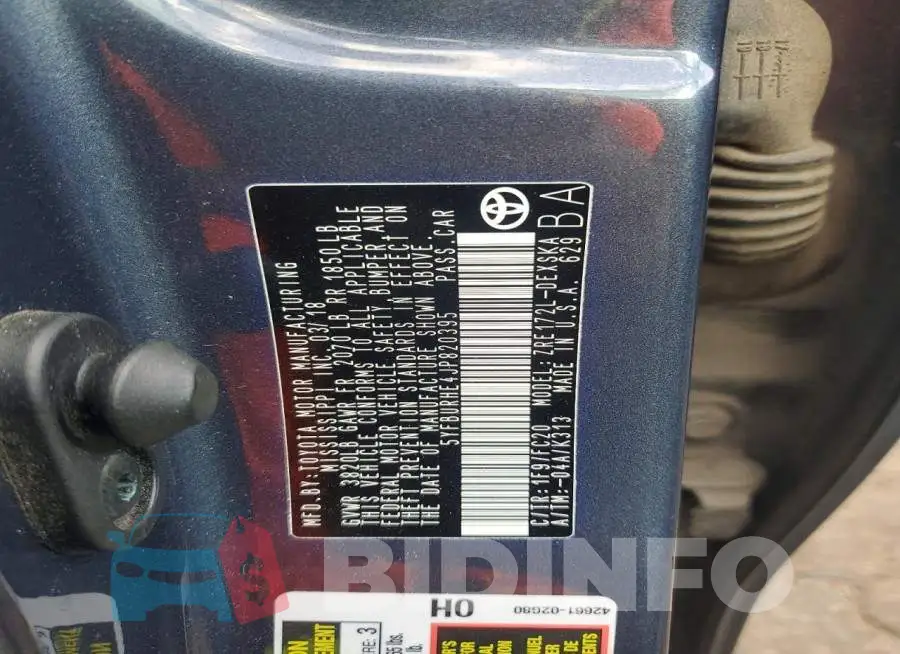 5YFBURHE4JP820395 Photo# 13