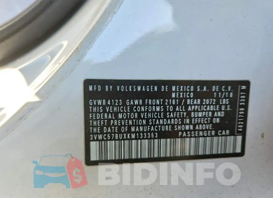 3VWC57BUXKM133353 Photo# 12