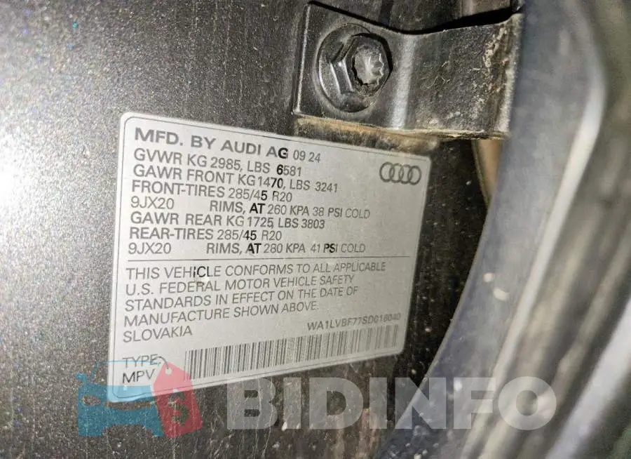 WA1LVBF77SD016040 Photo# 13