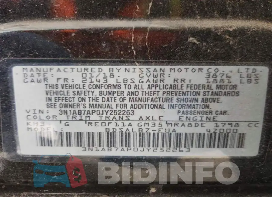 3N1AB7AP0JY252263 Photo# 12