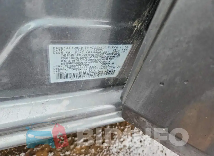3N1AB7AP6JY233281 Photo# 12