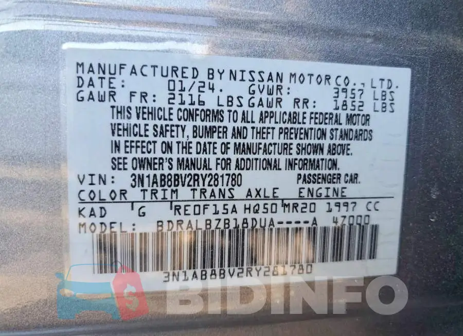 3N1AB8BV2RY281780 Photo# 12