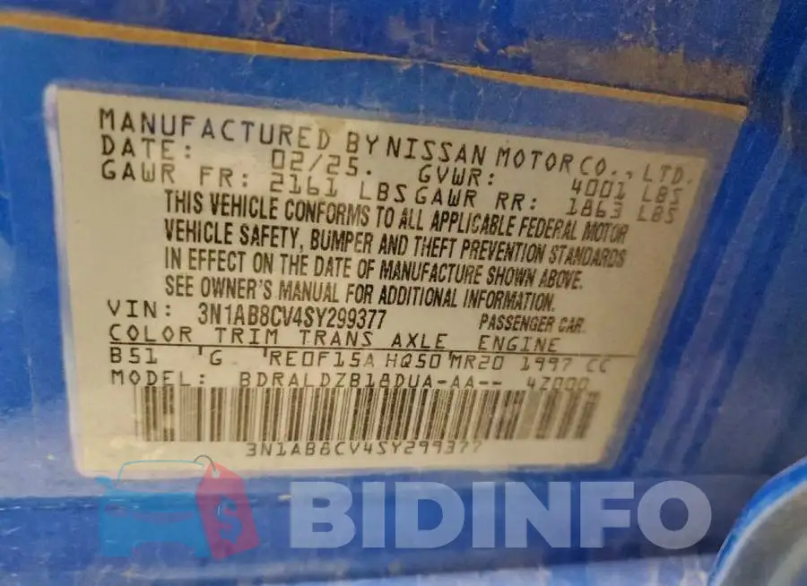 3N1AB8CV4SY299377 Photo# 12