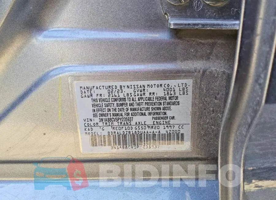 3N1AB8CV5PY235937 Photo# 12