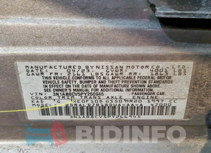 3N1AB8CV5PY266945 Photo# 12