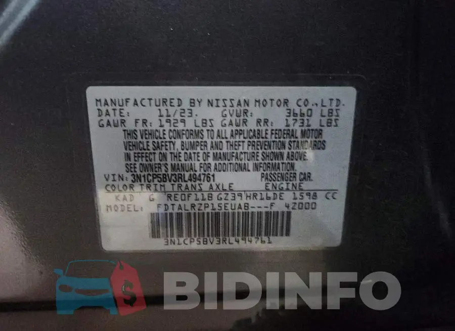 3N1CP5BV3RL494761 Photo# 12