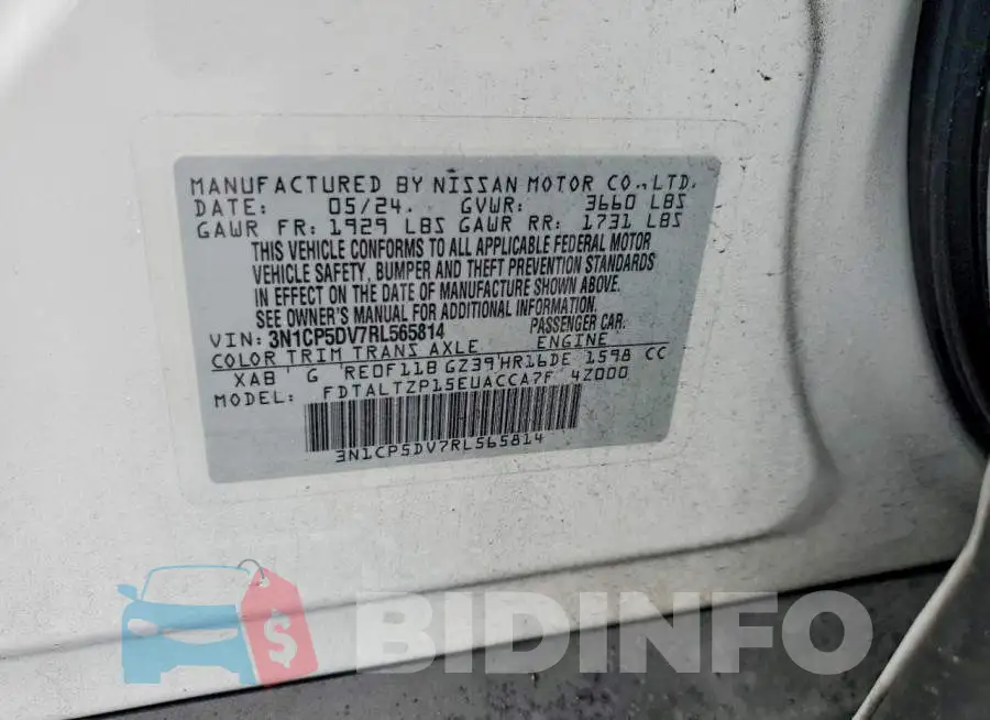 3N1CP5DV7RL565814 Photo# 12