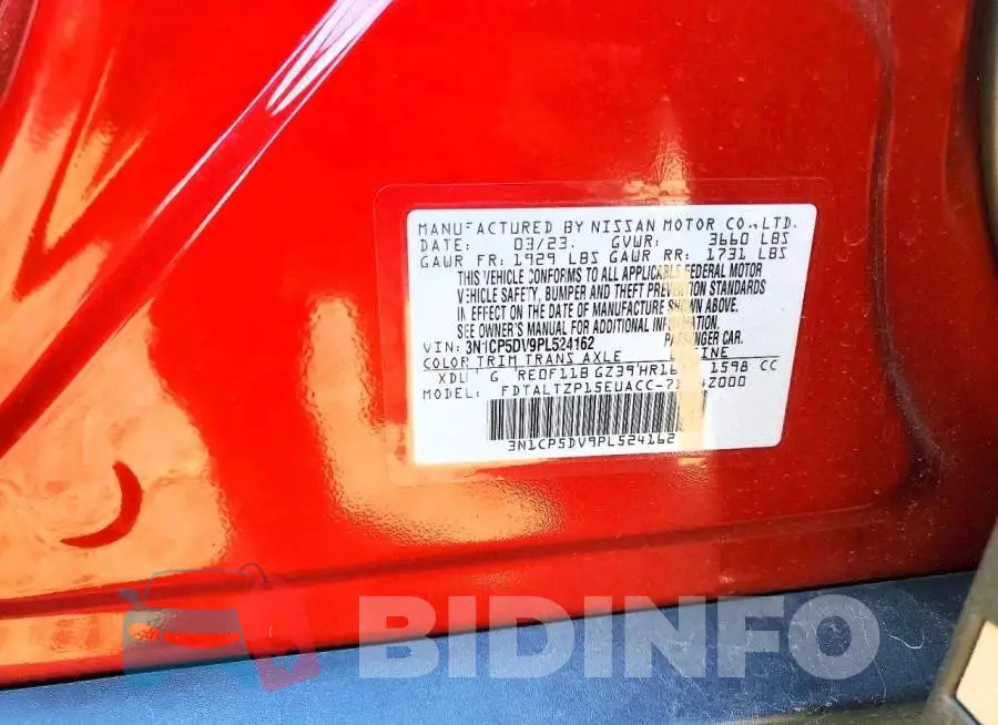 3N1CP5DV9PL524162 Photo# 12