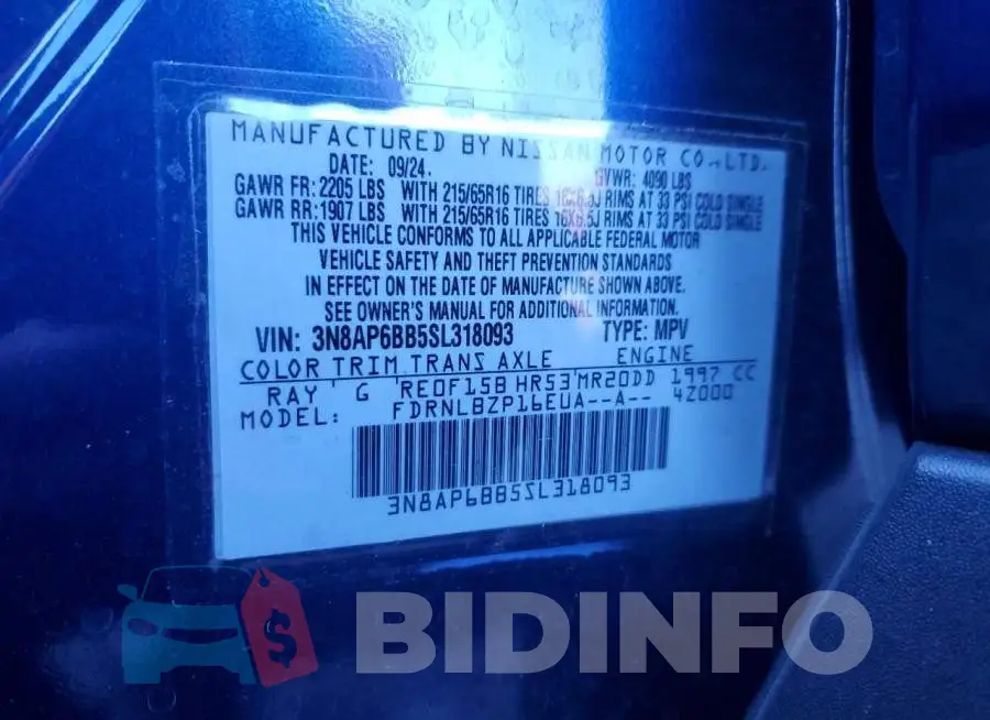 3N8AP6BB5SL318093 Photo# 12